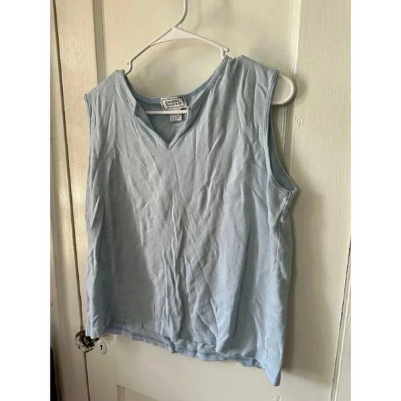 Jennifer Moore Women’s size large blue tanktop - Picture 2 of 6